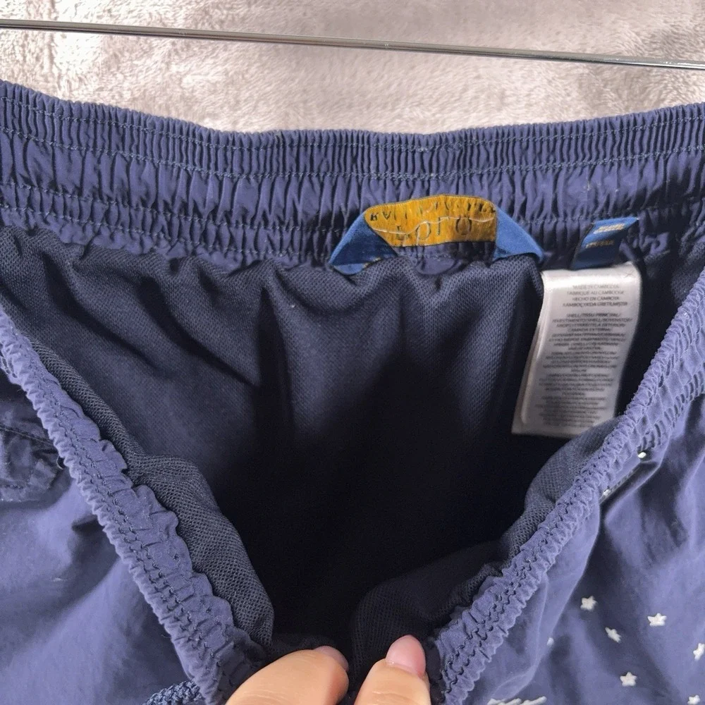 Polo Ralph Lauren Embroidered Polo Bear Swim Trunks Mens Medium Blue Traveler
